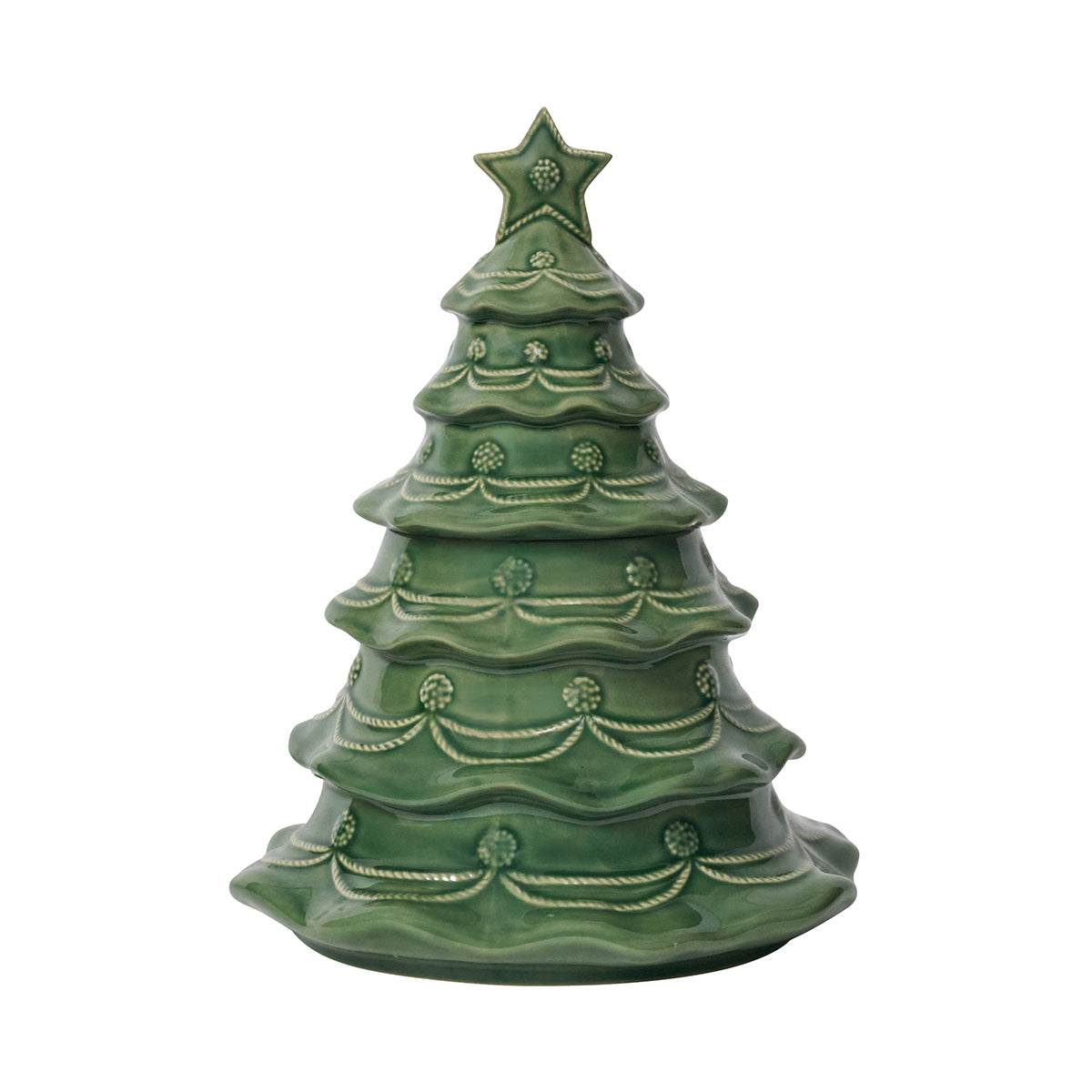 Berry & Thread Christmas Tree Cookie Jar - Basil