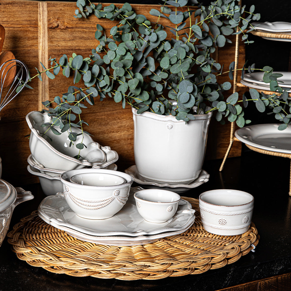 Berry & Thread Nesting Prep Bowl Set/4pc - Whitewash - Image 5