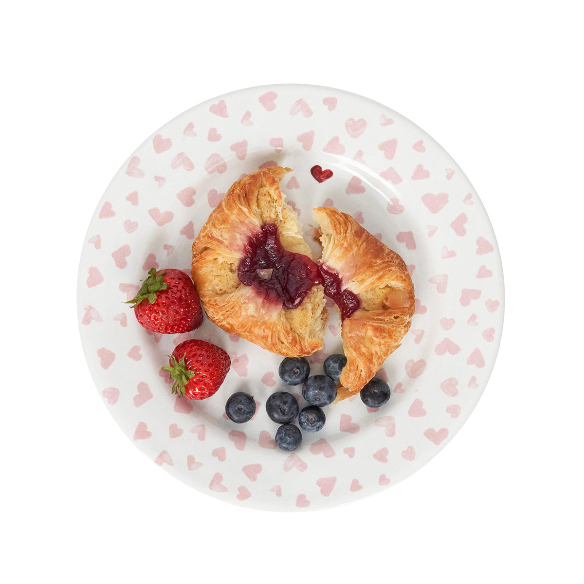 Love You More Dessert/Salad Plate Set/4 - Pink - Image 3