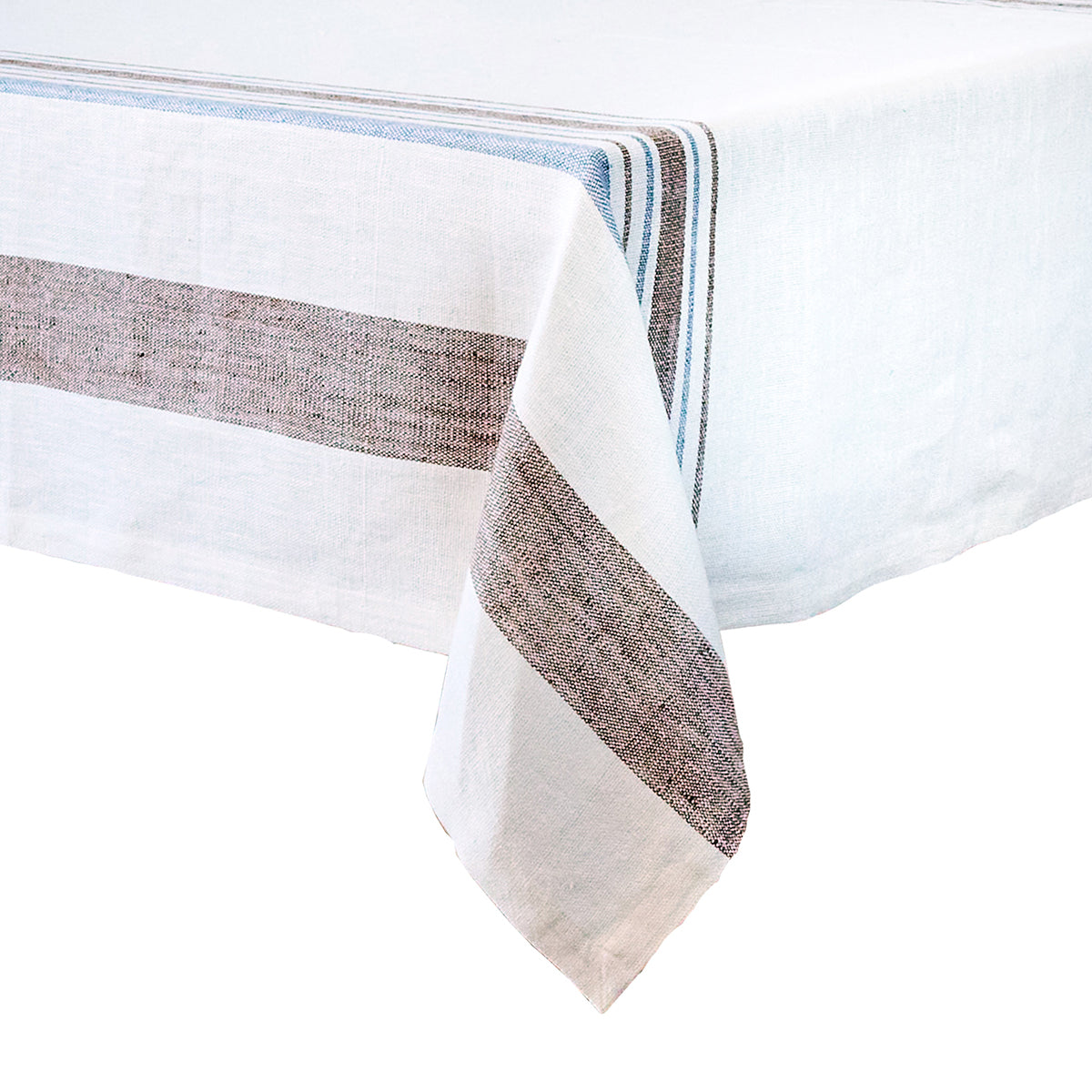 Danish Stripe 60 x 120 Tablecloth - Taupe - Image 2
