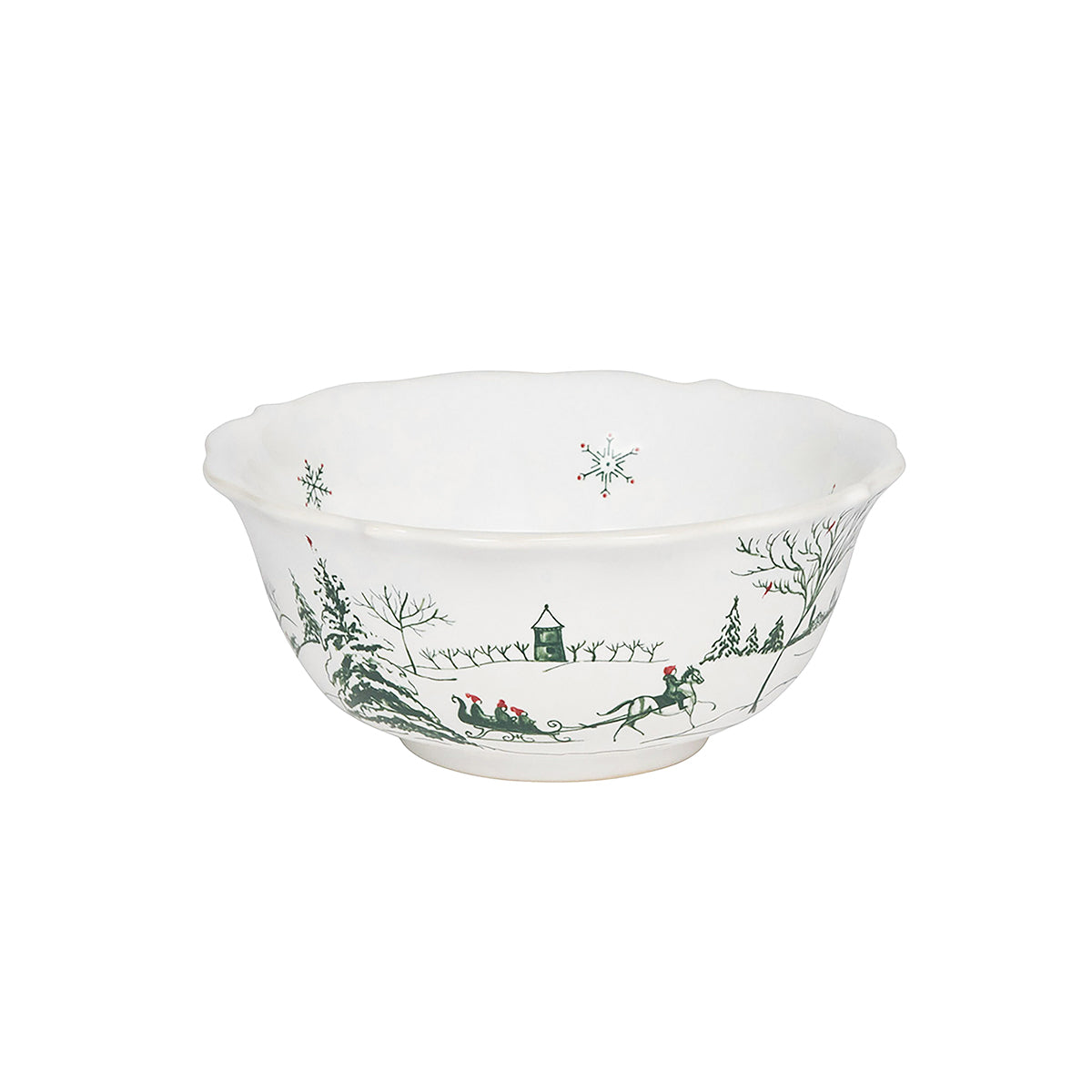 Country Estate Winter Frolic Cereal/Ice Cream Bowl - Evergreen - Image 5