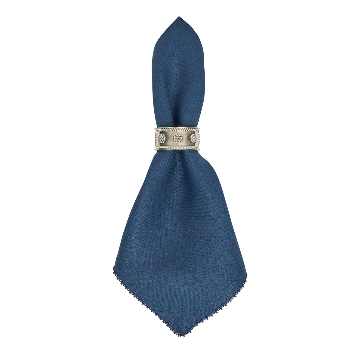Berry Scallop Napkin Set/4 - Navy - Image 2