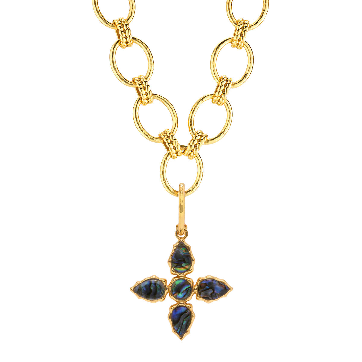 Aurora Double Sided Charm/Pendant - Abalone/MOP - Image 4