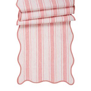 Cabana Stripe 18 x 90 Table Runner - Coral