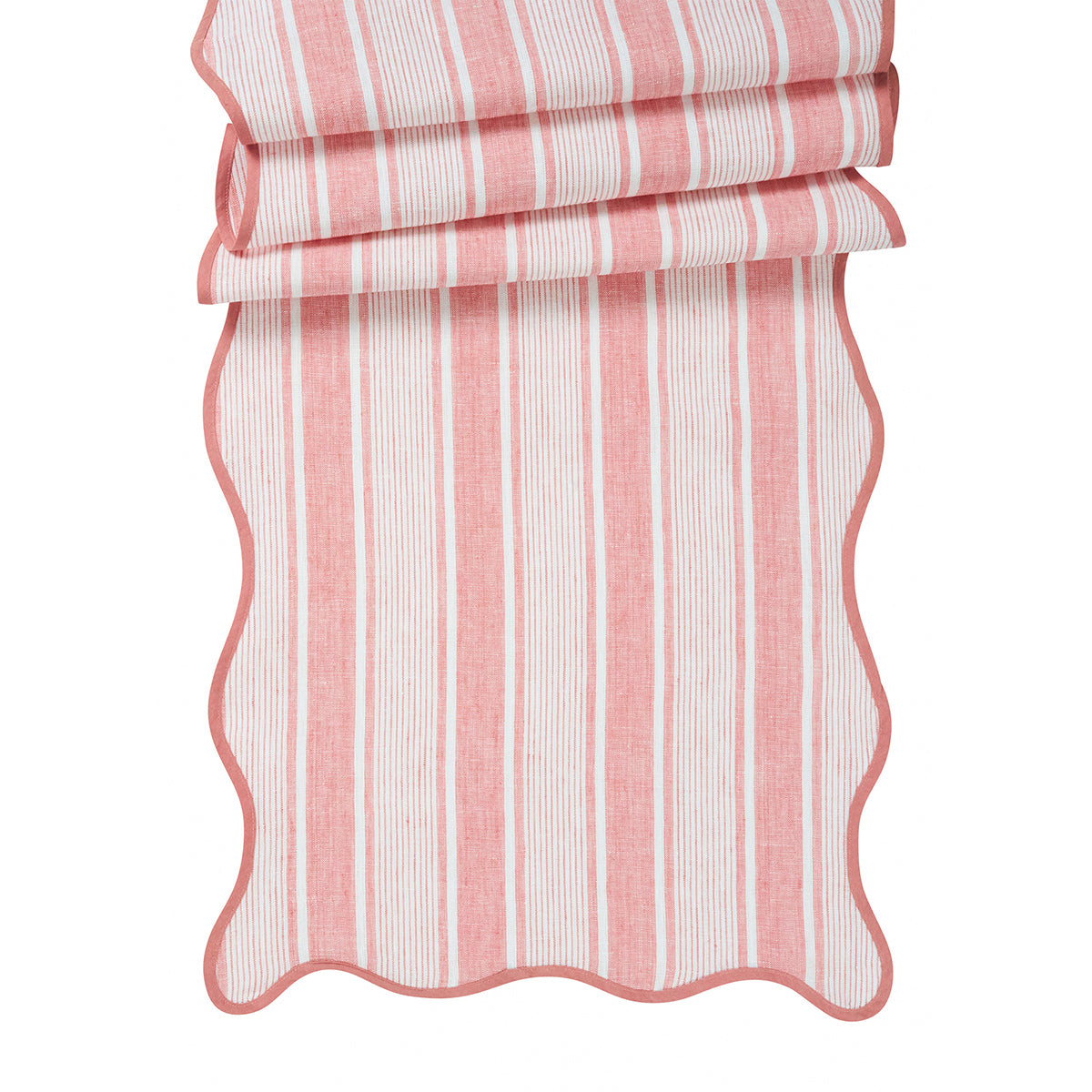 Cabana Stripe 18 x 90 Table Runner - Coral