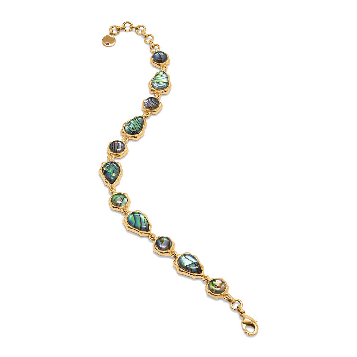 Aurora Link Bracelet. 7+2'' - Abalone - Image 3