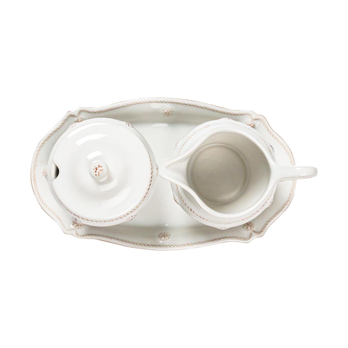 Berry & Thread Sugar and Creamer Set/3pc - Whitewash - Image 2