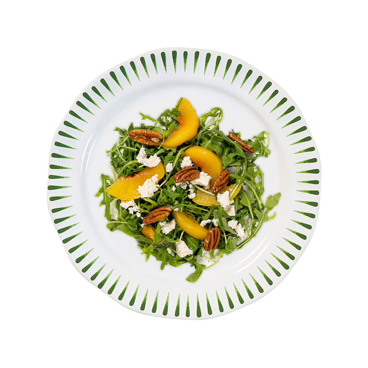 Sitio Stripe Dessert/Salad Plate - Basil - Image 2