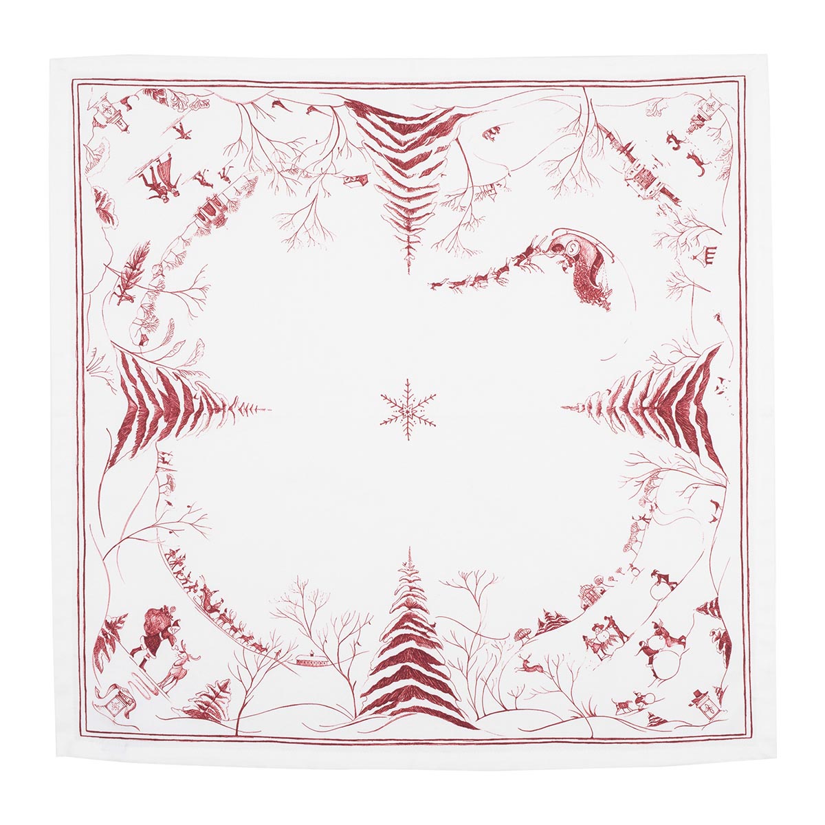 Country Estate Winter Frolic Napkin Set/4 - Ruby - Image 3