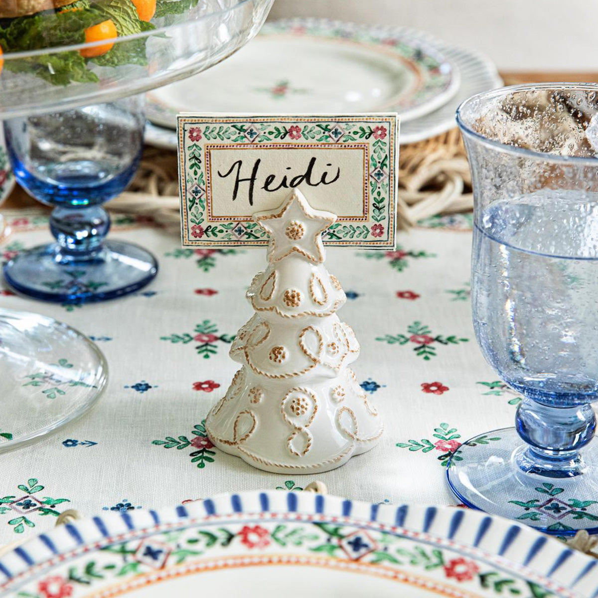 Berry & Thread Tree Place Card Holder Set/4 - Whitewash - Image 3