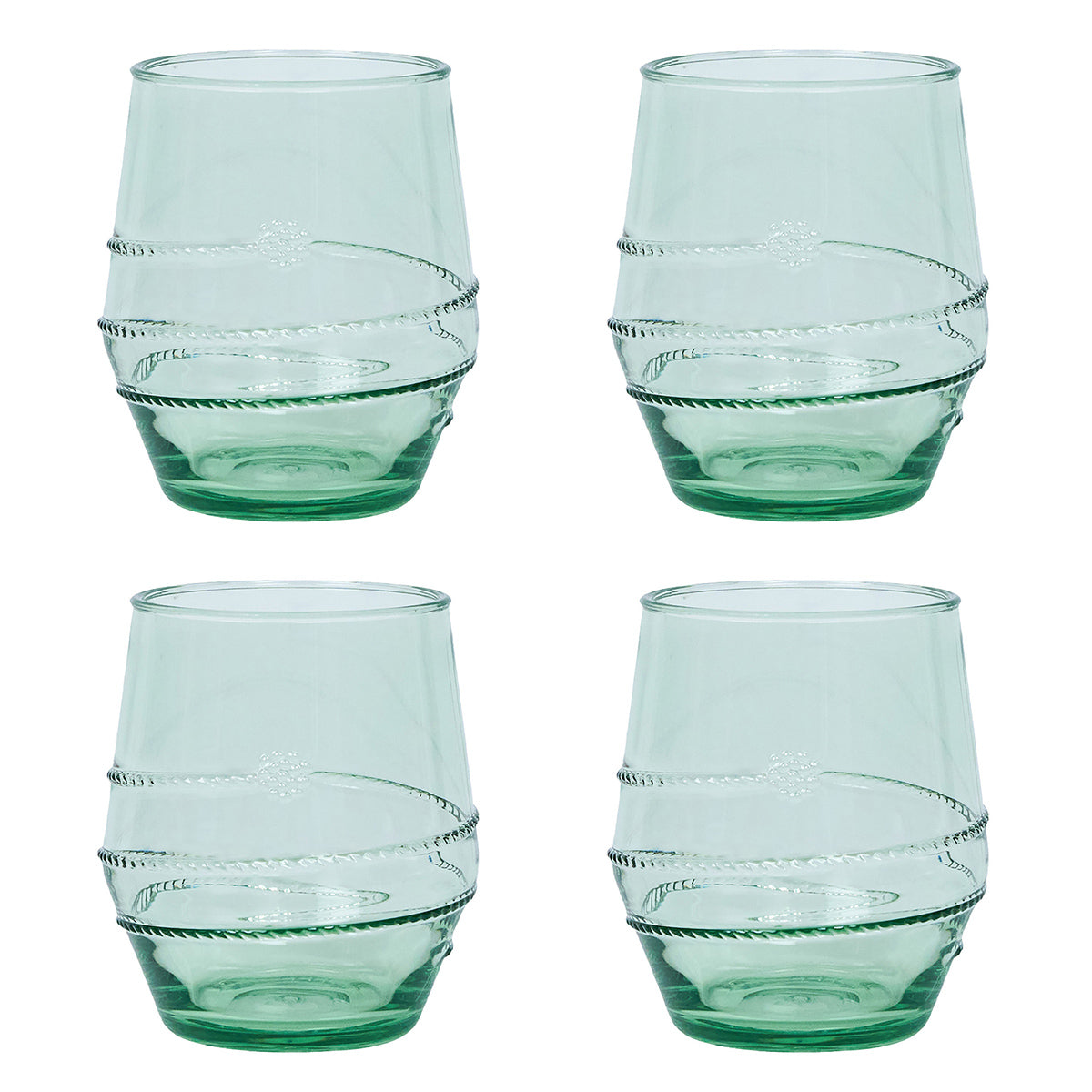 Amalia Acrylic Small Tumbler Set/4 - Seagrass
