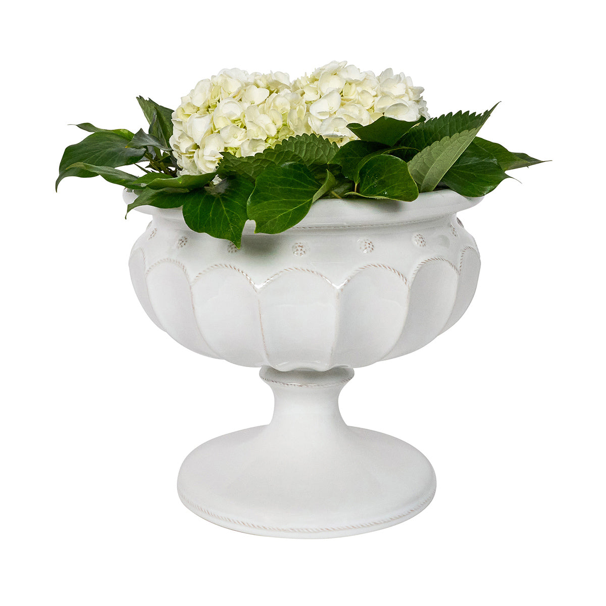 Berry & Thread Large Decorative Urn - Whitewash - Image 2