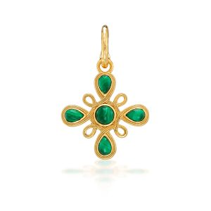 Monique Gem Charm/Pendant - Malachite