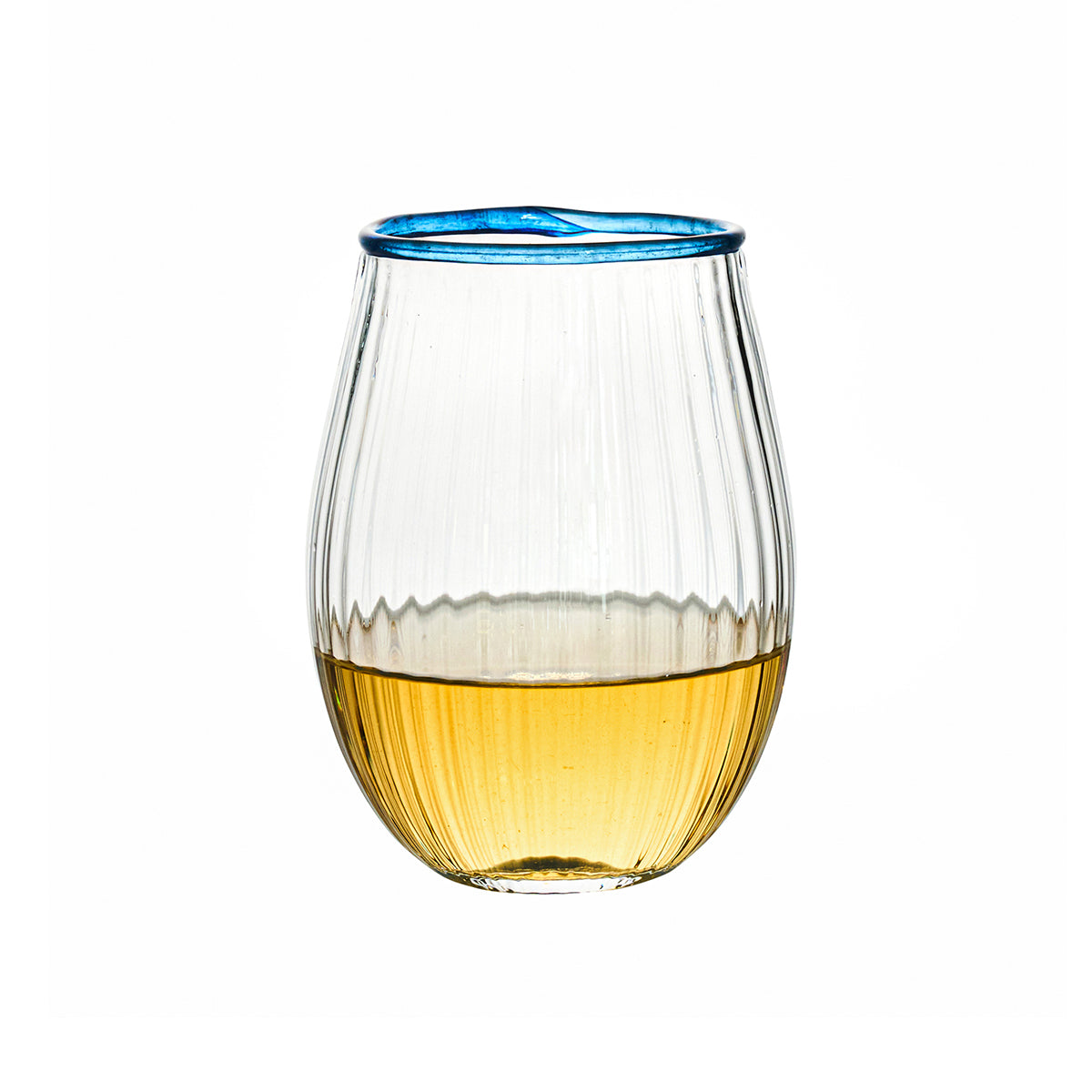 Nell Stemless Wine Glass - Chambray - Image 2