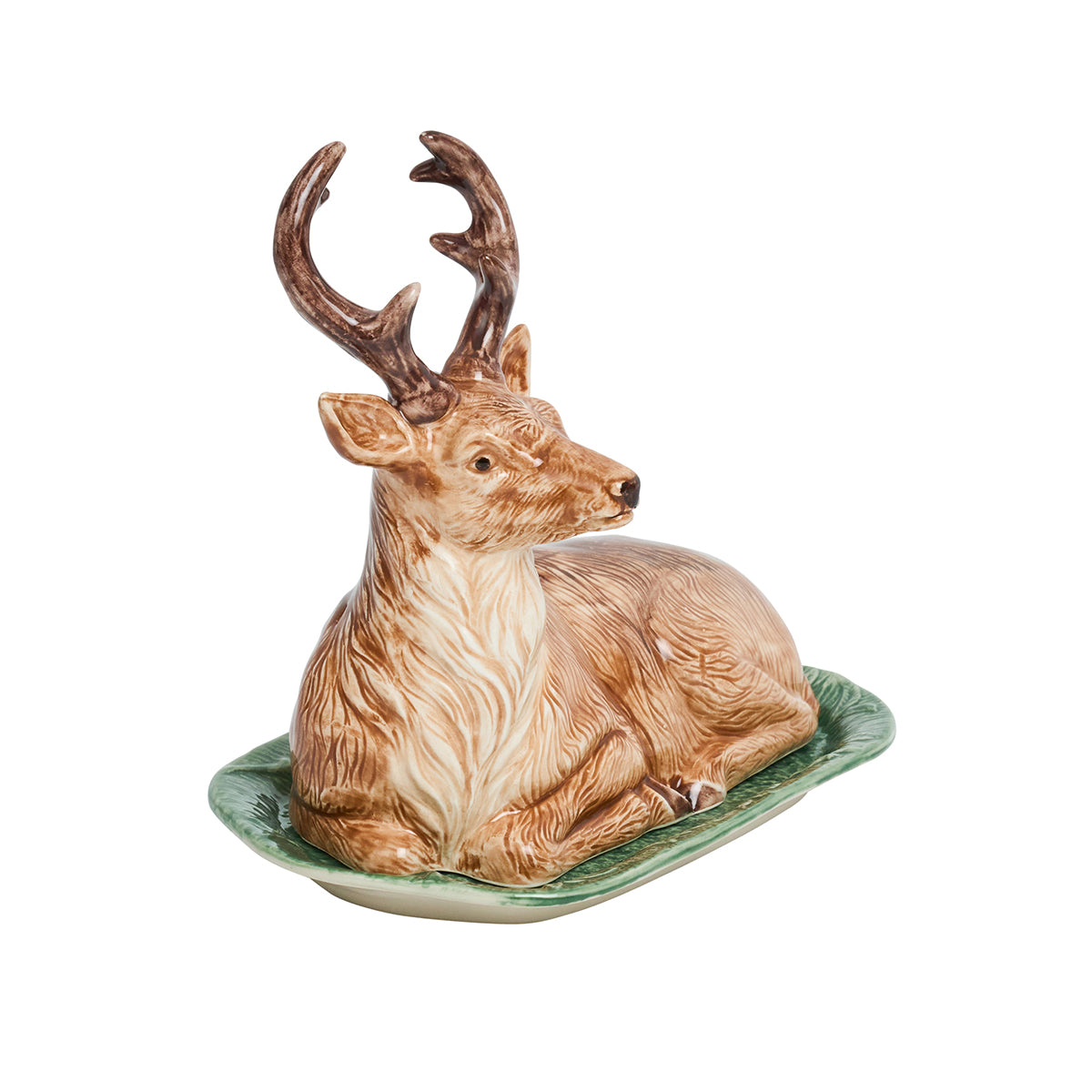 Forest Walk Stag Butter Dish - Multi - Image 3