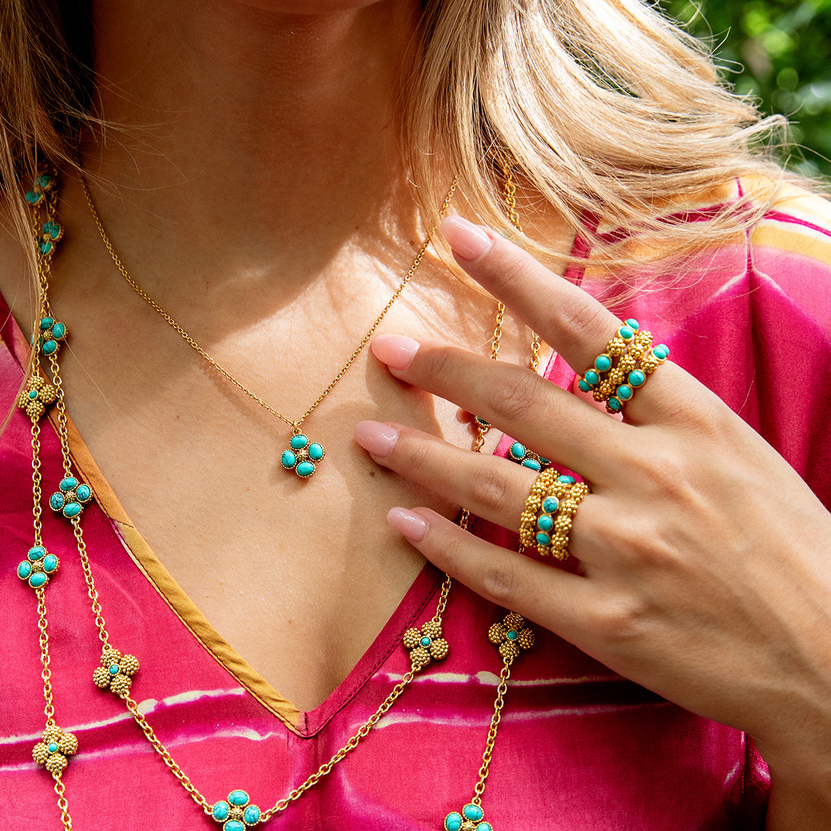 Berry Gem Ring - Turquoise - Image 5