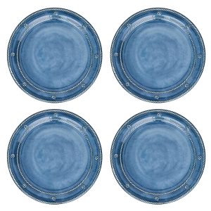 Berry & Thread Melamine Dinner Plate Set/4 - Ocean