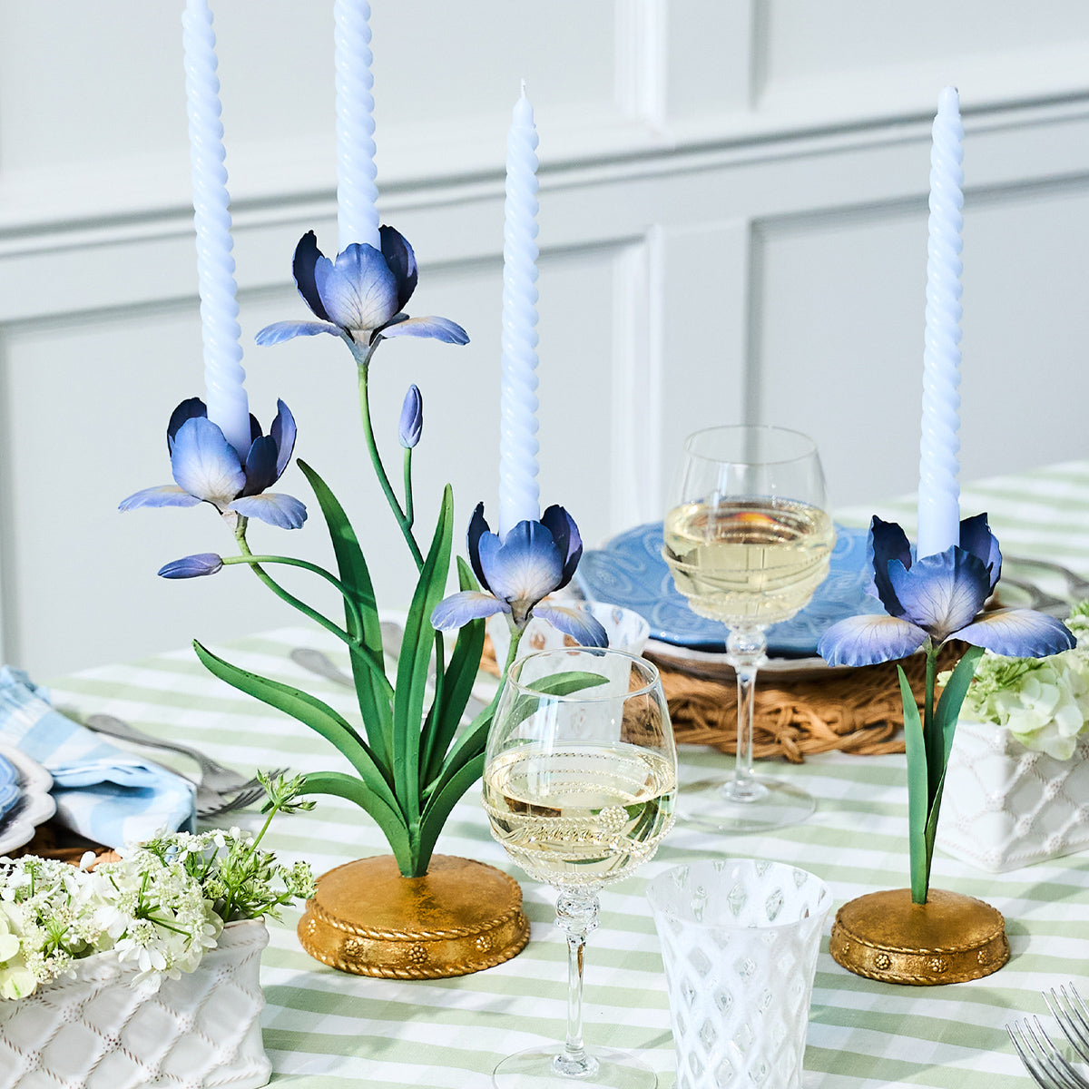 Meadow Walk Iris 9 Candlestick - Chambray - Image 5