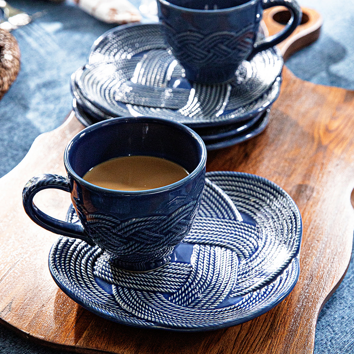 Le Panier Mystic Knot Mug - Denim - Image 4