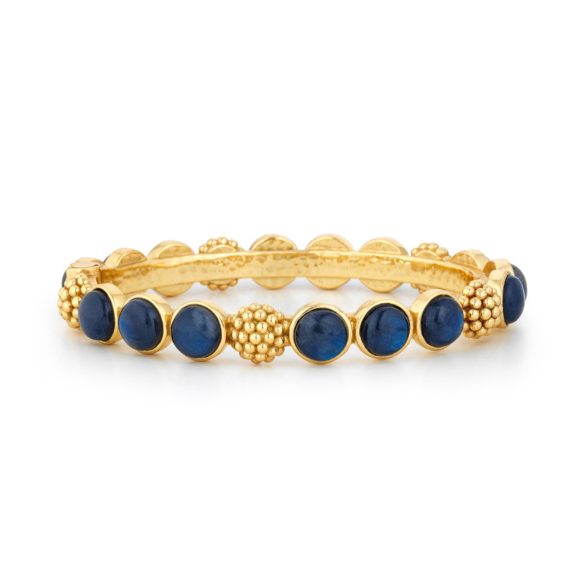 Berry Gem Hinged Bangle - Blue Labradorite