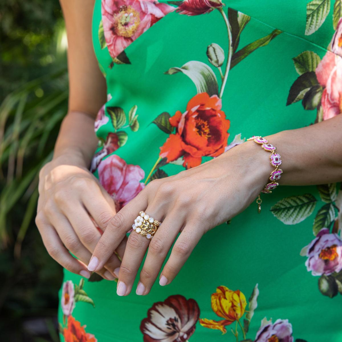 Berry Gem Ring - MOP - Image 5