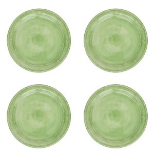 Berry & Thread Melamine Dessert/Salad Plate Set/4 - Seagrass