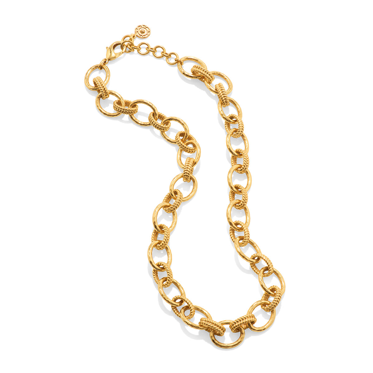 Cleopatra Regal Link Necklace. 16+2 - Gold - Image 3
