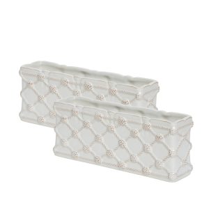 Berry & Thread Petite Parterre Garden 8 Planter Set/2 - Whitewash
