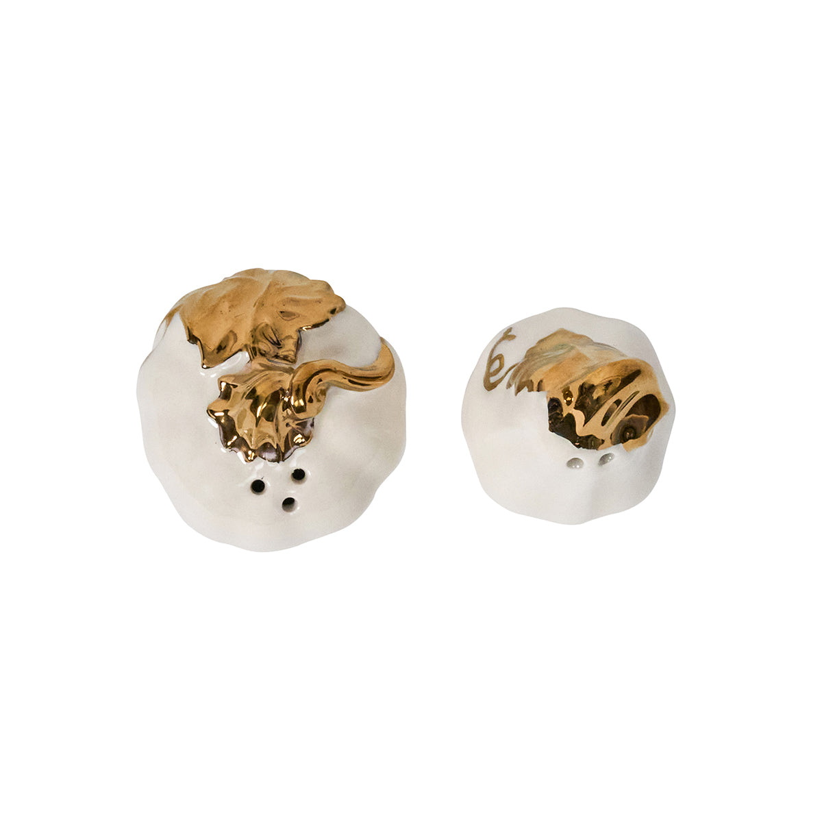 Forest Walk Pumpkin Salt & Pepper Shakers - Gold - Image 3