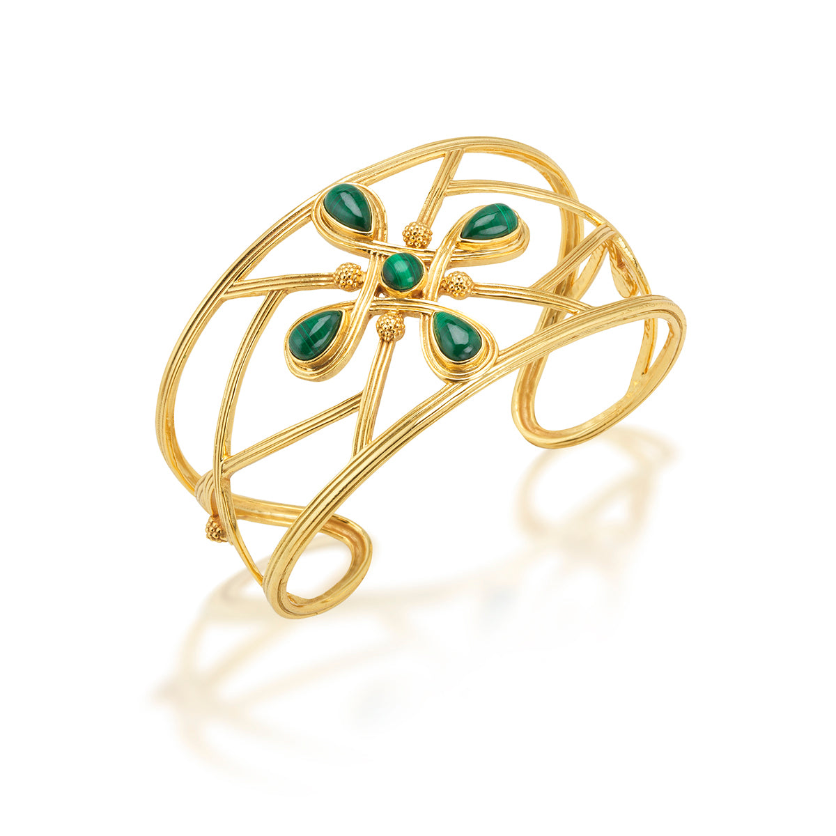 Monique Gem Cuff - Malachite - Image 3