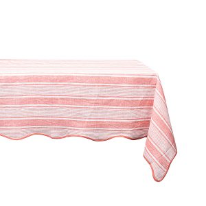 Cabana Stripe 60 x 120 Tablecloth - Coral