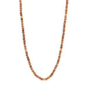 Berry Single Strand Beads Necklace. 32 - Teak