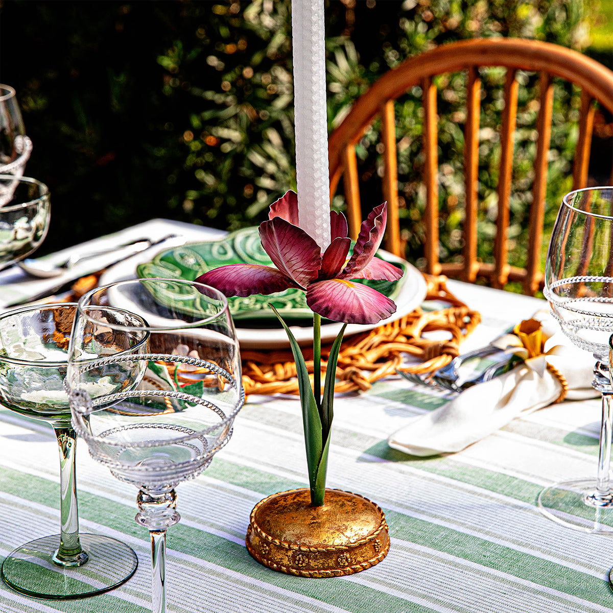 Meadow Walk Iris 9 Candlestick - Pink - Image 3