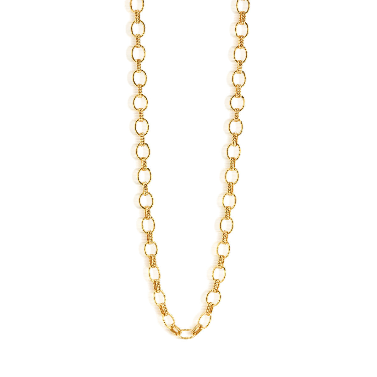 Cleopatra Small Link Necklace. 32 - Gold