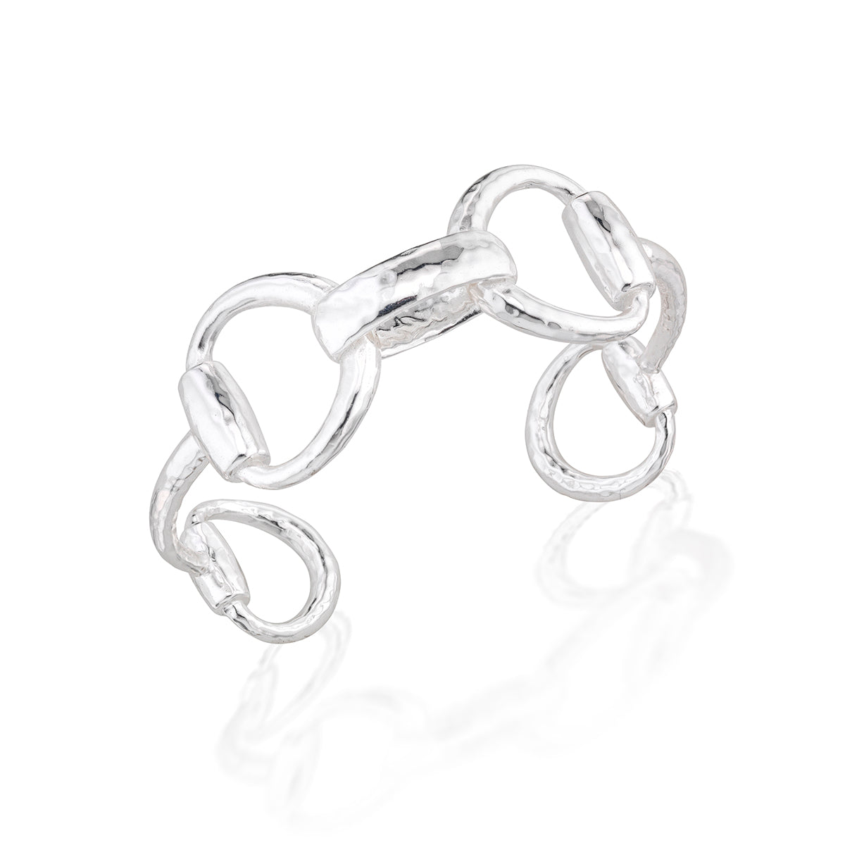 Equestrian Snaffle Bit Cuff - Silver - Image 3