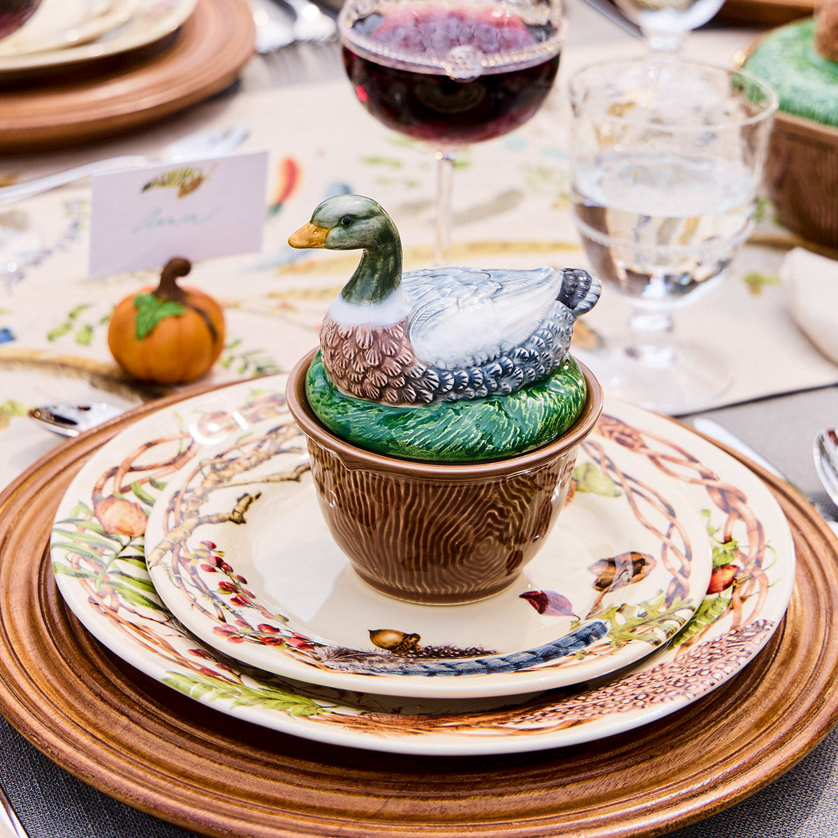Forest Walk Duck Bowl with Lid - Multi - Image 5