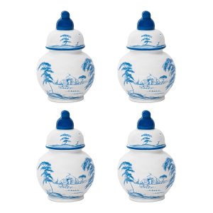 Country Estate Place Card Holder Set/4 - Delft Blue