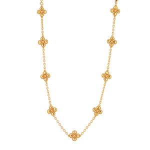 Berry Clover Double Sided Necklace. 16+2 - Gold