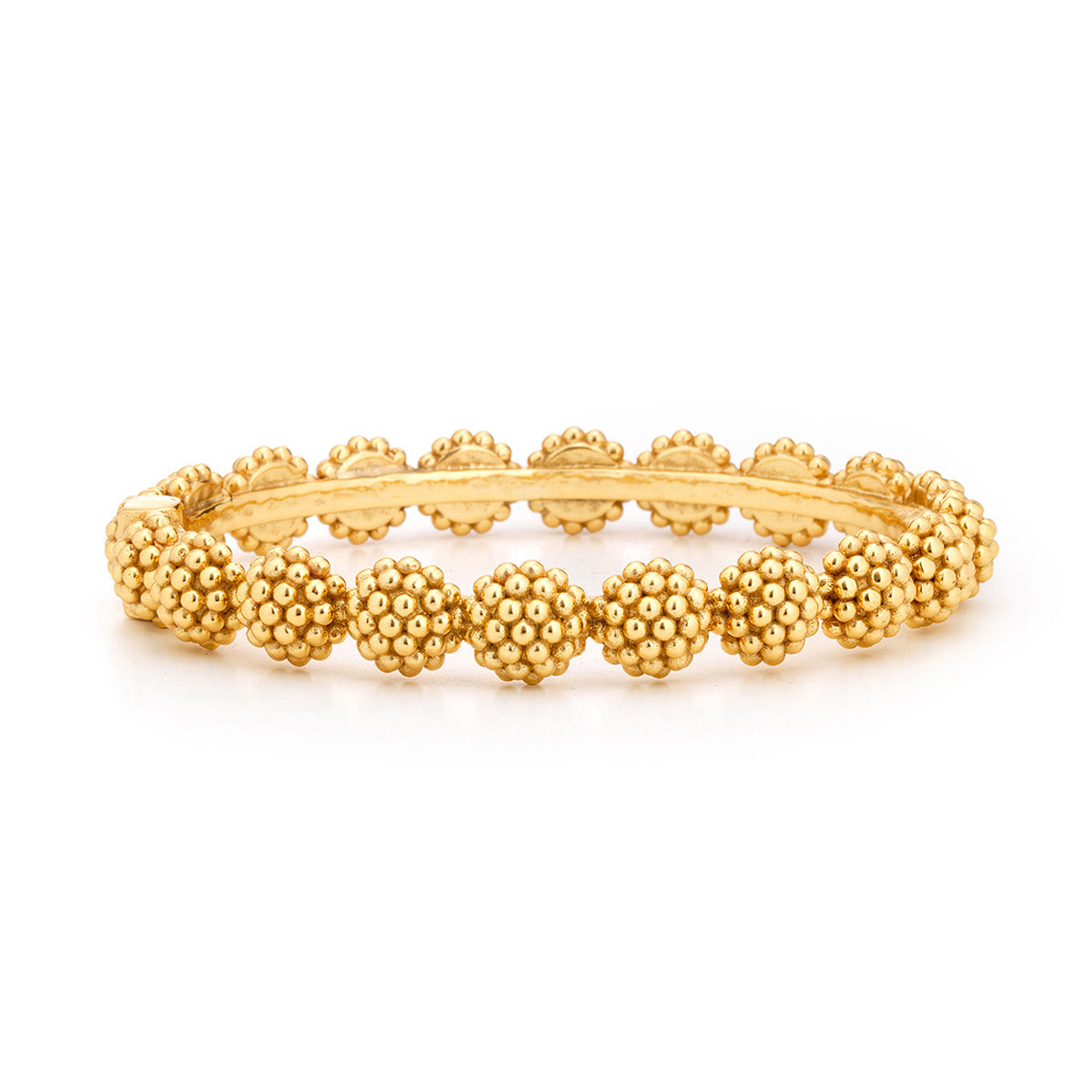 Berry Eternity Hinged Bangle - Gold