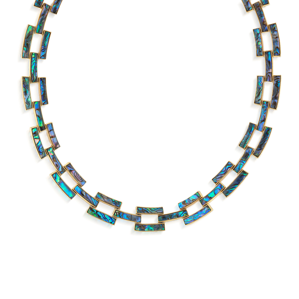 Pathway Link Necklace. 17 - Abalone