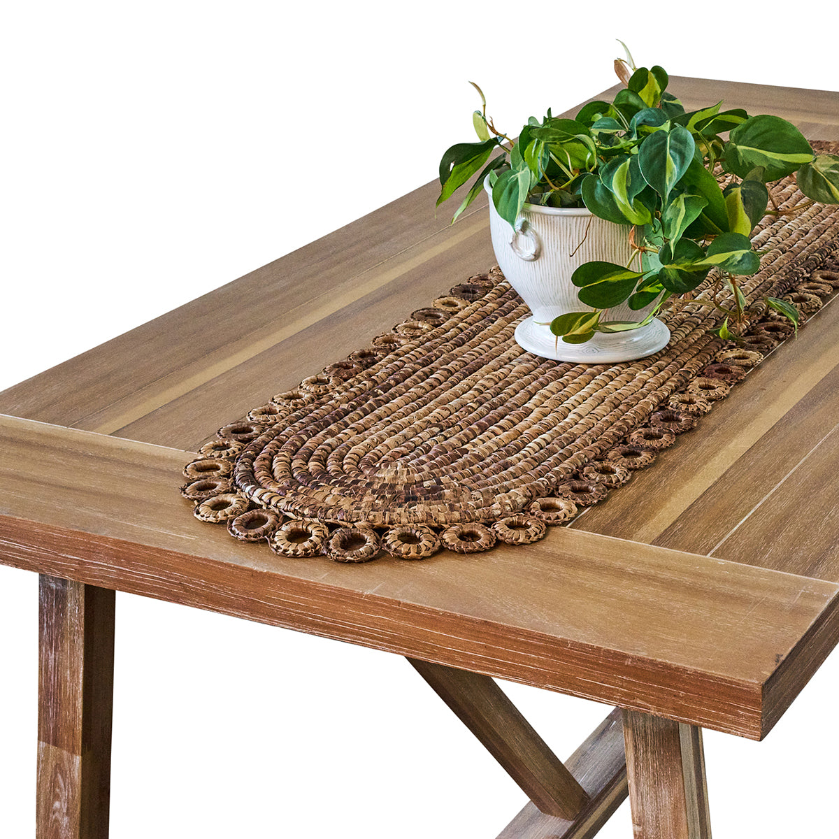 Rustic Ring 16 x 60 Table Runner - Natural - Image 2