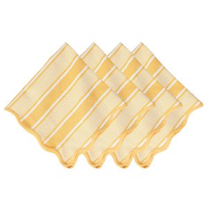 Cabana Stripe Napkin Set/4 - Sunshine