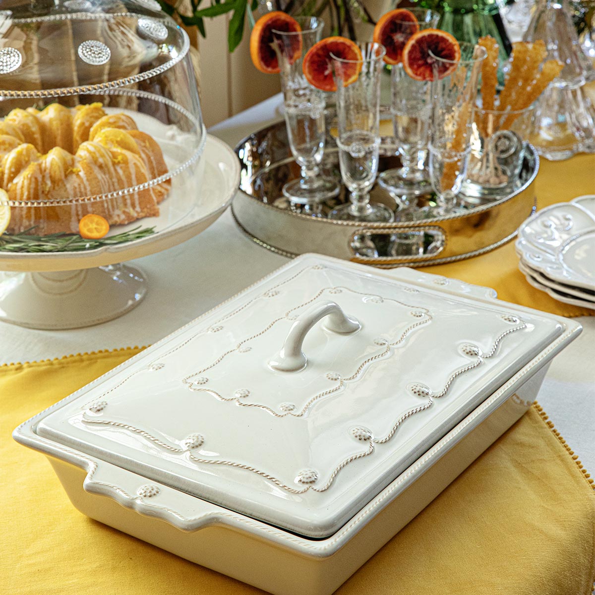 Berry & Thread 13 Rectangular Baker with Lid - Whitewash - Image 6