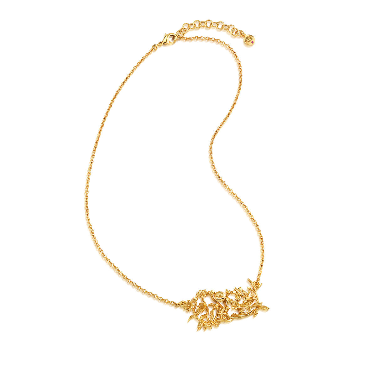 Meadow Cluster Necklace. 16 - Gold - Image 3