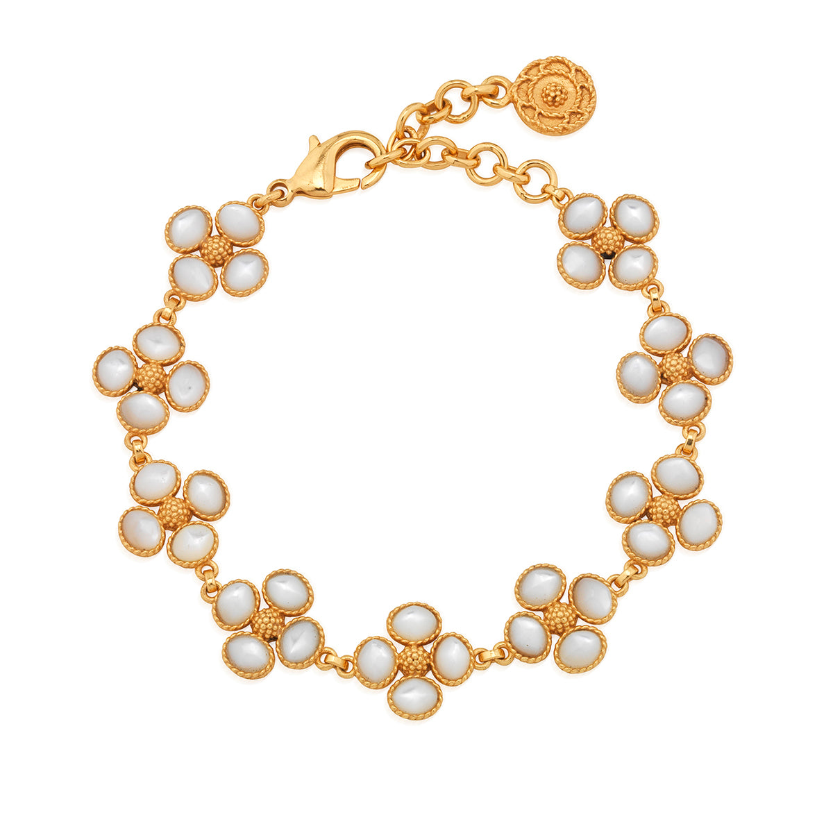 Berry Clover Link Bracelet. 7+2 - MOP