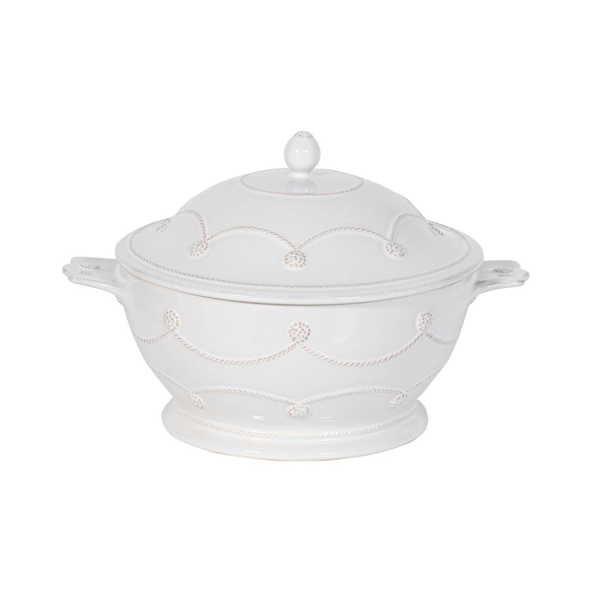 Berry & Thread Casserole with Lid - Whitewash - Image 5