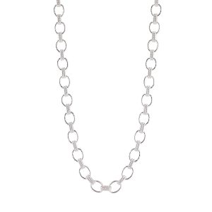 Cleopatra Small Link Necklace. 16+2 - Silver