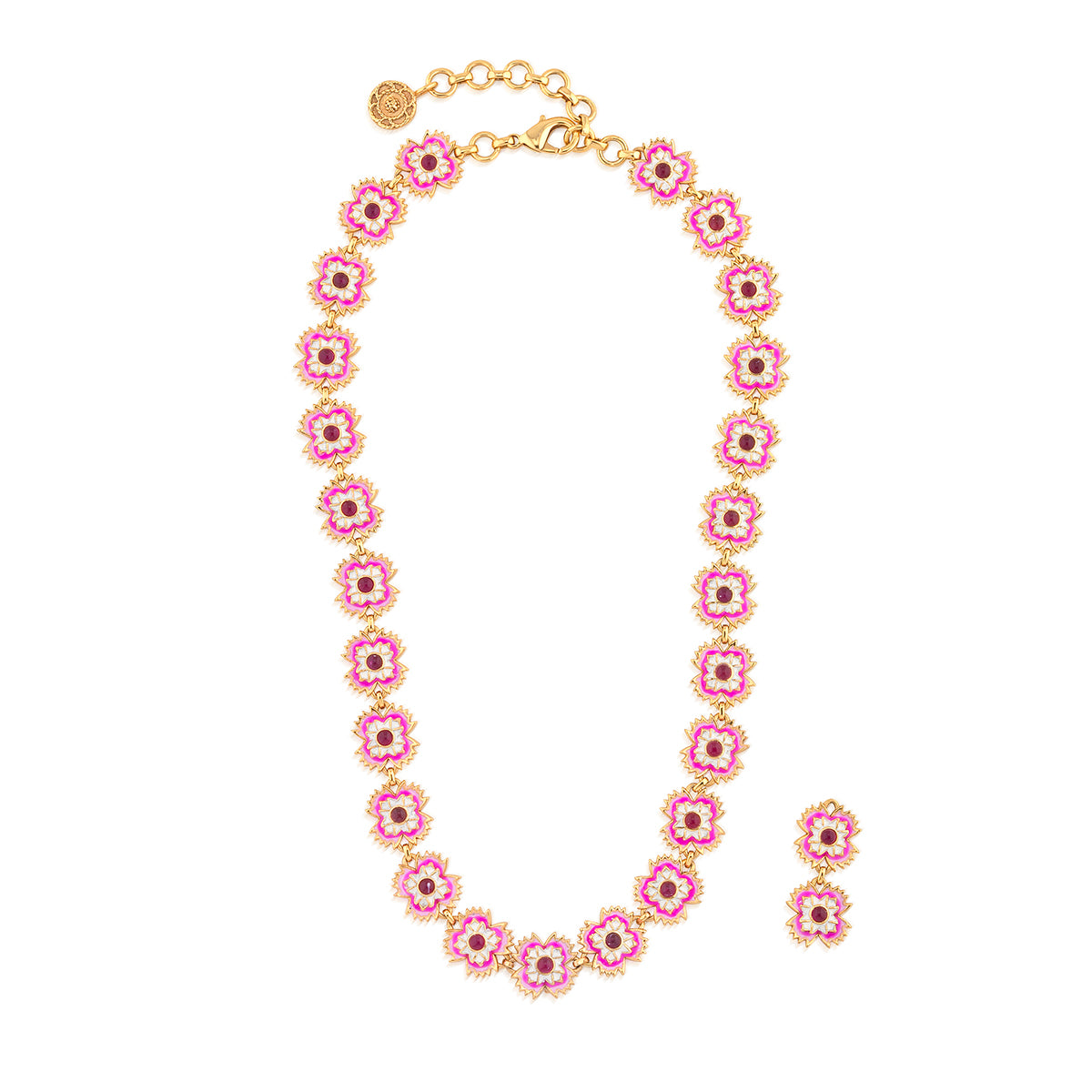 Dianthus Convertible Necklace. 16+2 - Pink - Image 2