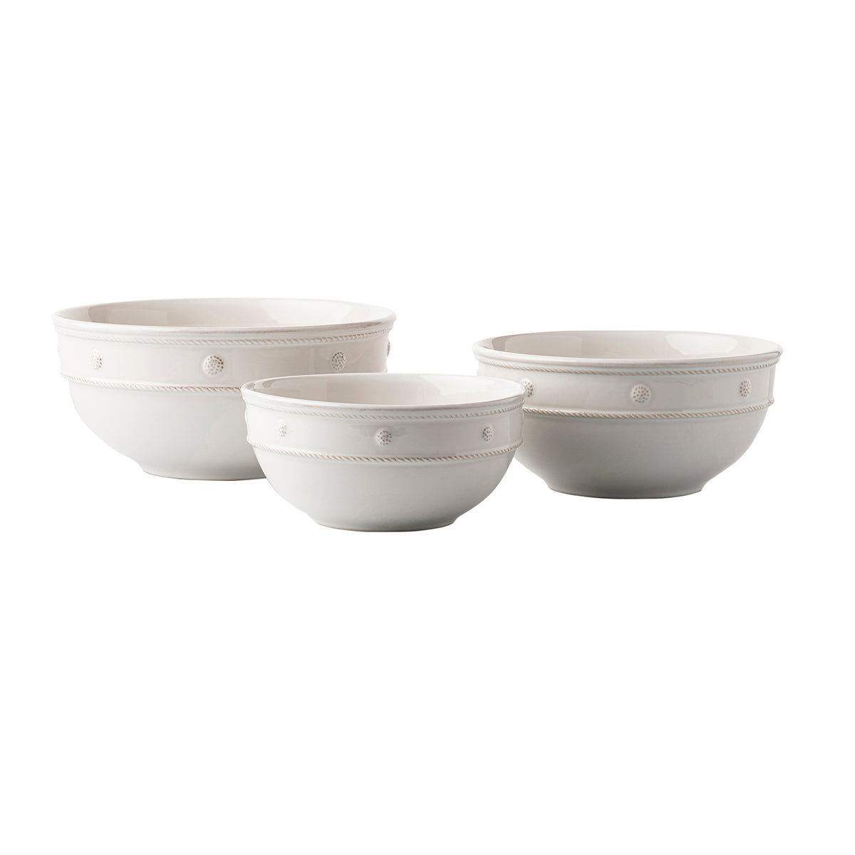 Berry & Thread Nesting Serving Bowl Set/3pc - Whitewash - Image 4