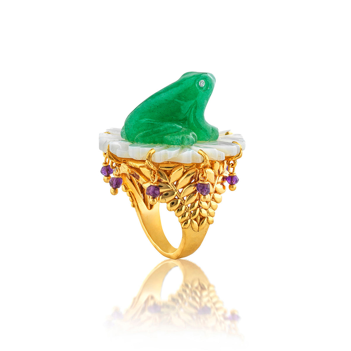 Villandry Frog Prince Ring - Multi - Size 8 - Image 5